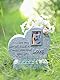 Haustier Gedenkstein Grabschmuck, Harz Pet Grabstein Deko im Freien oder drinnen, Wetterfest Grave Marker Memorial Stone mit Fotorahmen, für Verlorene of Hund, Katze(ewig)