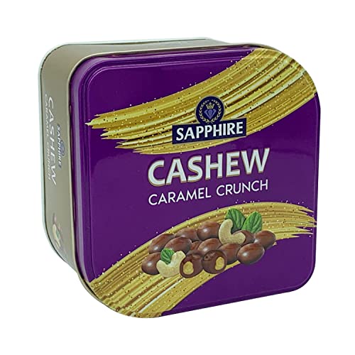 Image of Sapphire Chocolate Coated Cashew Caramel Crunch Nuts, 90 g | Mouth Melting Milk Chocolate With Nutritious and Nutty Crunch