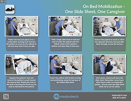 Two Slide Sheets - (2) 59" X 78" Slide Sheet For Patients Who Are Not Able To Assist #TOP2