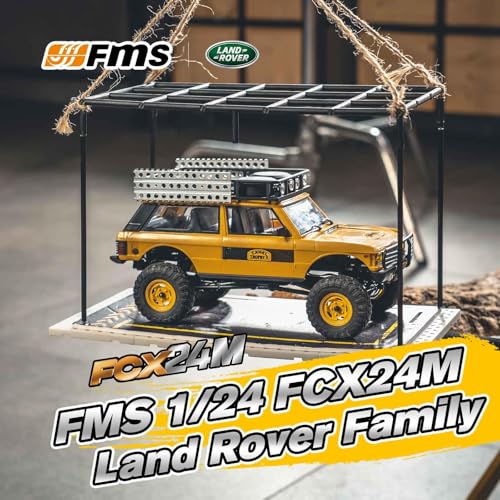 FCX24M FMS 1/24 RC Crawler Land Rover Defender for Adults Off-Road Play with Lighting and Speed Switch