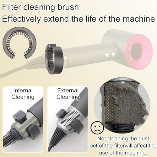 YTCHYYSK Upgraded Filter Cage Replacement Attachments for Dyson HD01 HD03 HD08 HD15,Outer Filter Repair Accessories with Cleaning Brush - Image 6