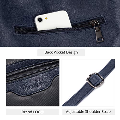 Image of Realer Hobo Crossbody Bags for Women Designer Faux Leather Hobo Handbags Retro Large Size Shoulder Bag Bucket Purse