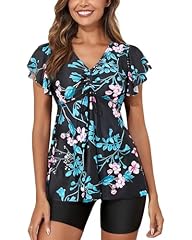 Black Blue Floral