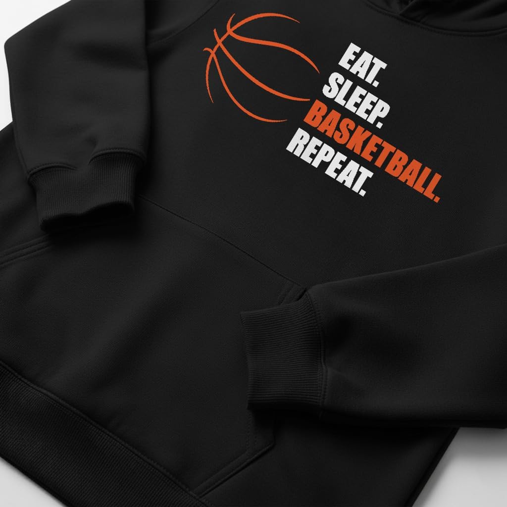Tstars Eat Sleep Basketball Hoodie for Women and Teen Girls - Gift for Players, Coaches, and Fans - Sports Hoodies - Image 7
