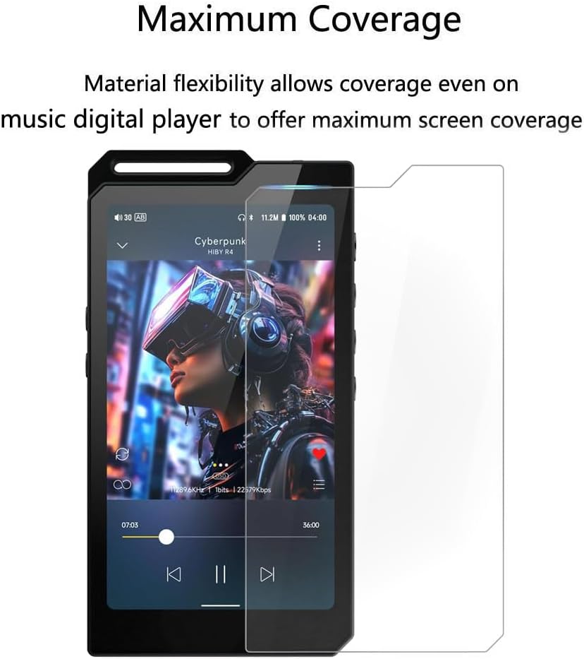 for HiBy R4 MP3 & MP4 Player Screen Protector, Anti-Scratch image 4