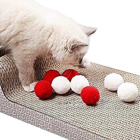 YuYww Cat Toy Ball Interactive Cat Balls Soft Cat Bouncy Ball for Exercise and Interactive Play, Bouncy & Noise-Free, Pack of 10 Cover