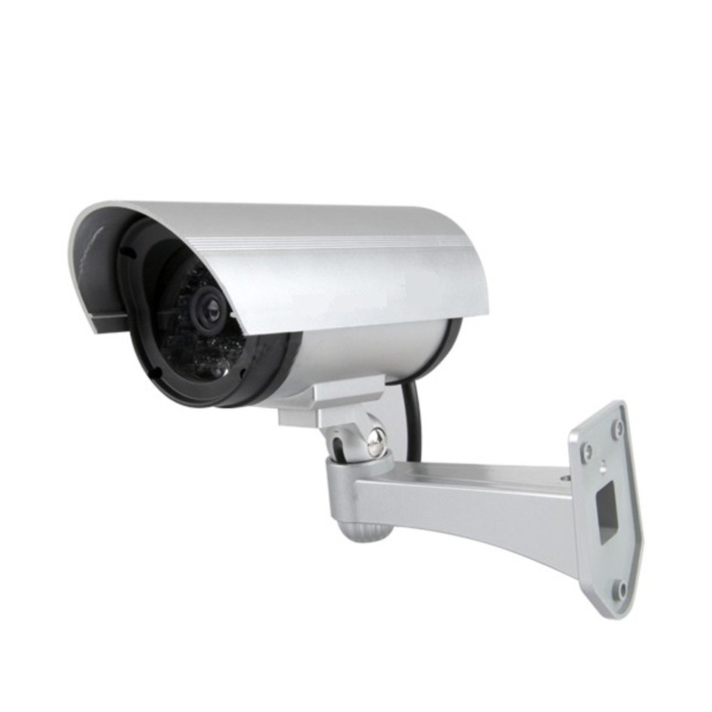 Telecamera di Sorveglianza Finta da Esterno con Luce LED Lampeggiante Infrarossi