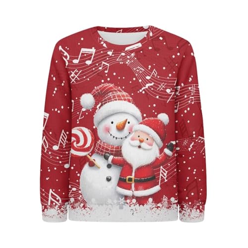 Sweater for Kids Girls Boy Long Sleeve Toddler Casual Crewneck Soft Warm Loose Sweatshirt Pullover Tops 2XS-XL