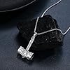 TwoAnts Thors Hammer Necklace 925 Sterling Silver Nordic Amulet Mjolnir Pendant Norse Mythology Jewellery Gifts for Men Women #4