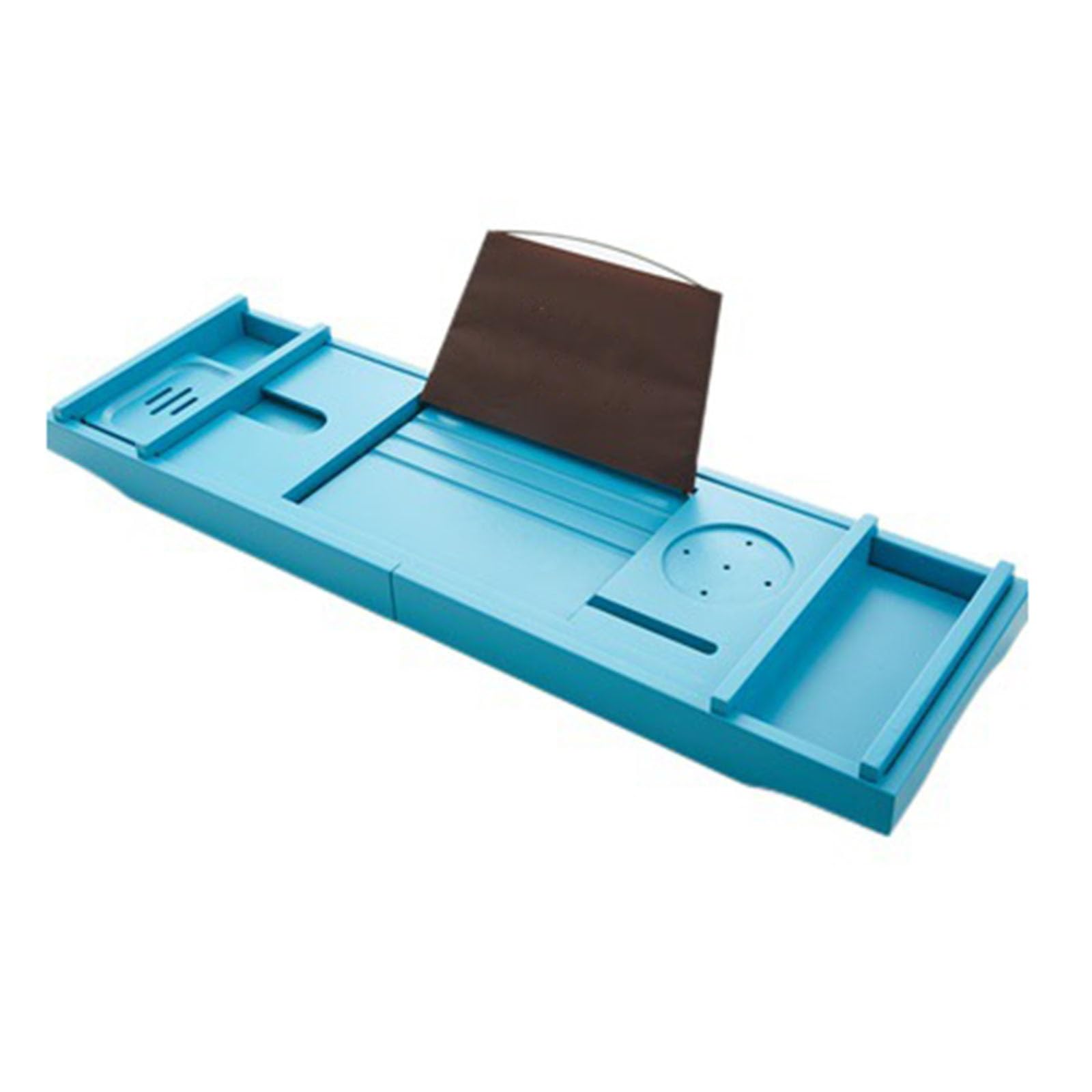 JKJZSALJ Bath Traybathtub Storage Rack Adjustable Bathroom Tray Retractable Bath Flat Shelf Bathroom Tub Tray Blue 75 23Cm