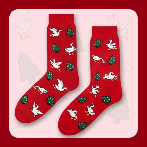 Goose Gifts Socks - Funny Goose Socks for Women Man Gift for Teens Xmas Stocking Stuffers Santa Sock Gifts Box Ready for Present - Image 3