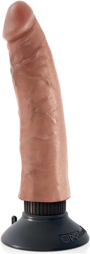 Pipedream Products King Cock 7" Vibrating Cock, Tan, 8 Lb