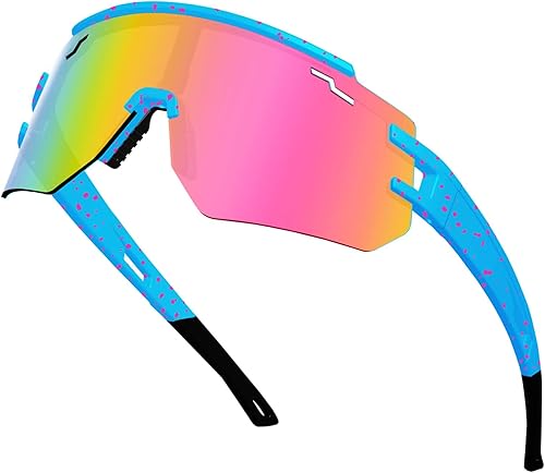 AVV Gafas de sol polarizadas UV400 para ciclismo, béisbol, resistentes al viento, antivaho para deportes al aire libre, marco ligero para hombres,
