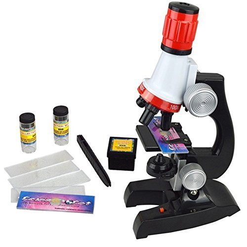 MyToy Microscope Kit Lab LED 100X-1200X Home School Educational Toy Gift Biological Microscope For Kids Child