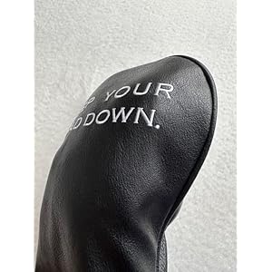 Golfleatherdrivergolfclubheadcoverdesignedtoprotectyourdriverwithswingthoughtkeepyourheaddown Urban Country Home Decor Golf leather driver golf club headcover designed to protect your driver with swing thought keep your head down urban country home decor