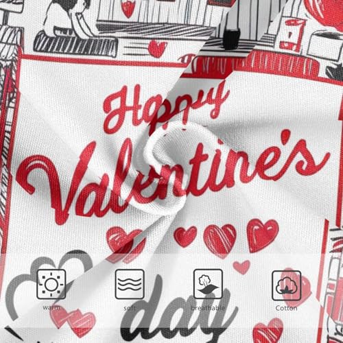 Stylish Girls Underwear Toddlers 2t Cotton Girl Panties Cute Happy Valentine's Day Undies Kids Briefs3