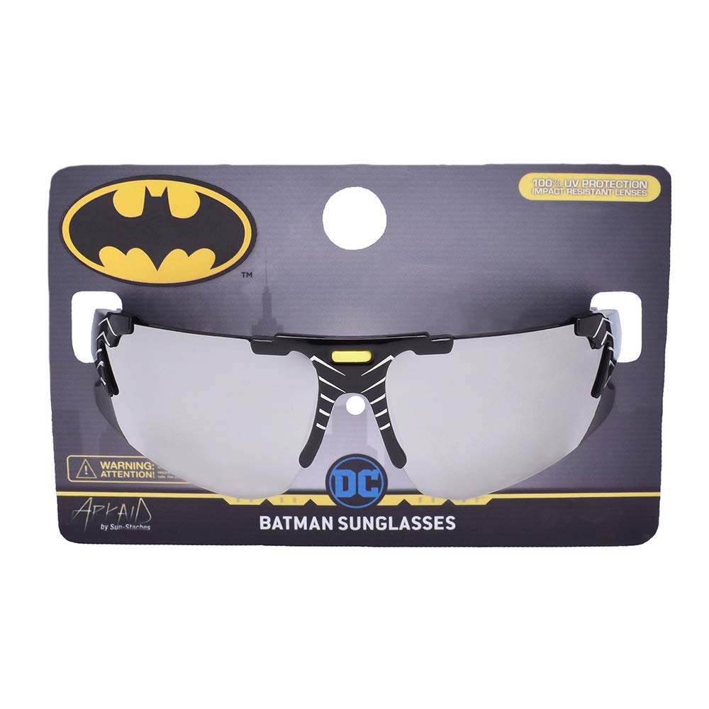 ARKAID Batman Kids Sunglasses | Superhero Dress Up Shades | UV 400 | One Size FIts Most Kids