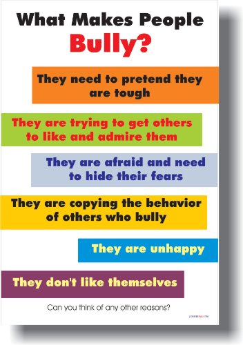 What Makes People Bully? - Classroom Motivational Poster