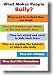 What Makes People Bully? - Classroom Motivational Poster