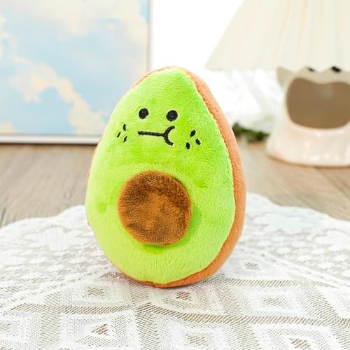 YNPQTDS Avocado Plüsch Für Hunde Plüsch 10x13 cm Haustierplüschspielzeug Plüschspielzeug Für Hunde Weiches Avocado Kauenspielzeug Für Kautraining Welpen Innen Außenbereich