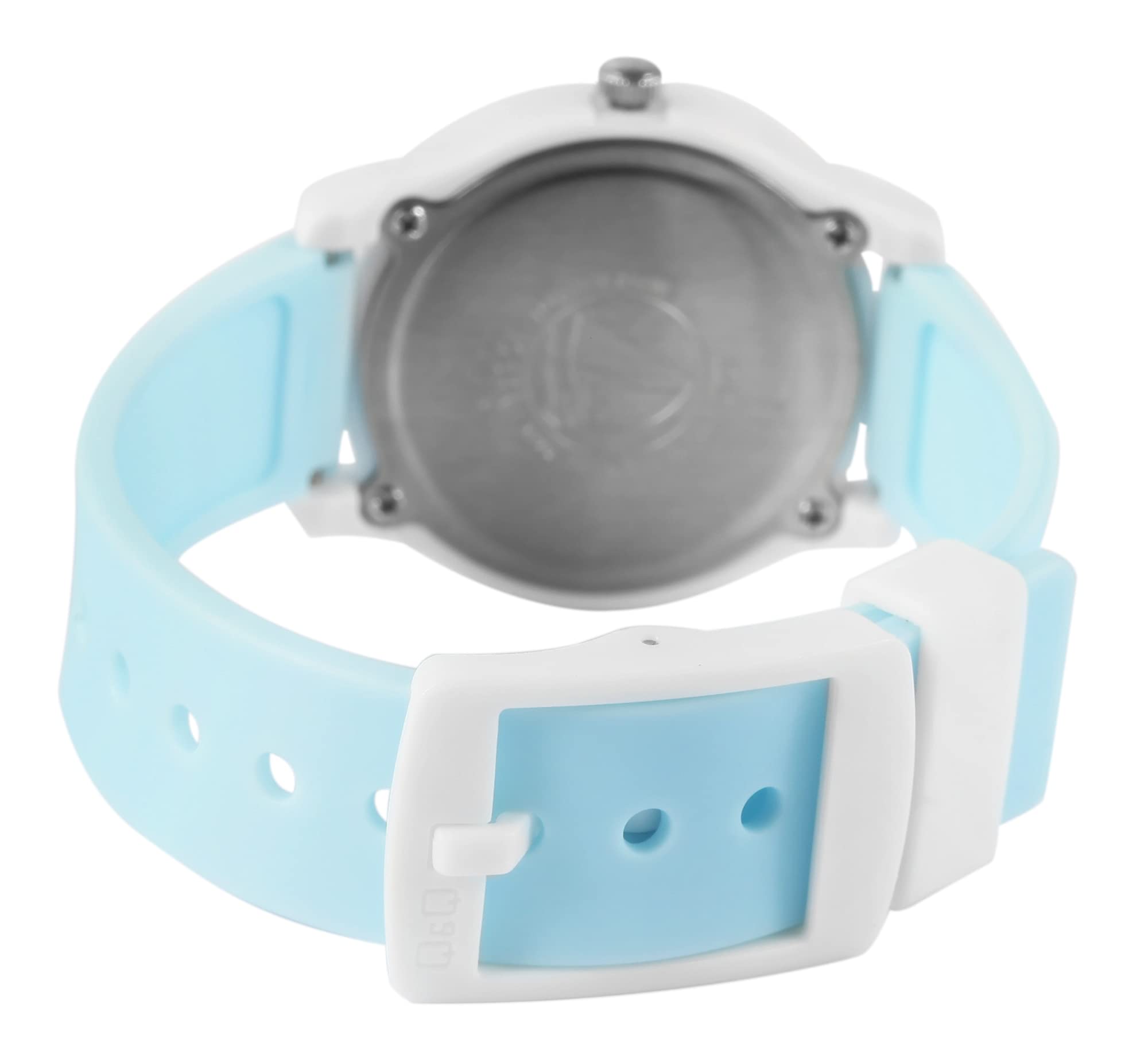 Q&Q Orologio per bambini, in silicone, con fibbia ad ardiglione, 10 bar, analogico, al quarzo, VS59J005Y, cinghia