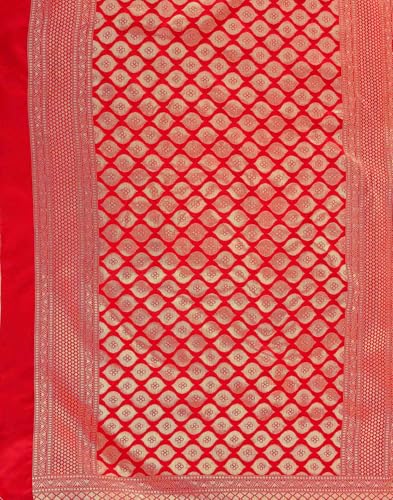 Image of SIRIL Women's Kanjivaram Soft Silk Saree Pure Silk Saree With Unstitched Blouse Piece