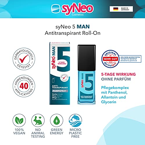 syNeo 5 MAN antitranspirant spray voor mannen, anti zweet deo anti-transpirant deodorant, 1 pakje (1 x 30ml) - Image 4
