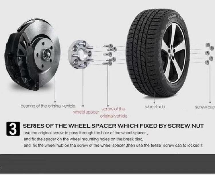 Entretoises de roues hubcentriques 63.4 pour éliminer les vibrations - 7