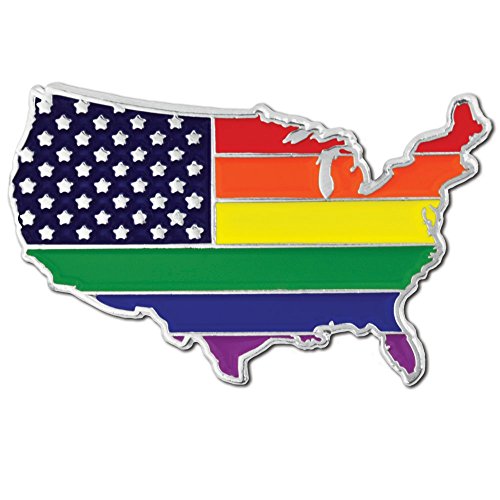Image of PinMart Gay Pride LGBT Enamel Lapel Pin