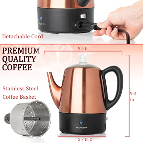 Mixpresso Copper 4-Cup Percolator