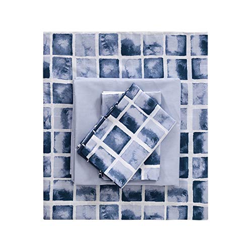 Sussexhome Blue Creation Duvet Cover Set, Full Size Duvet Cover, 1 Duvet Cover, 1 Fitted Sheet And 2 Pillowcases, Iron Safe, Hypoallergenic, Breathable Bedding Set, Machine Washable, Solid Colors #TOP4