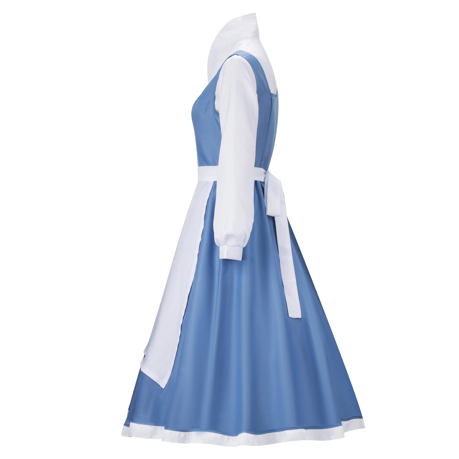 LIKUNGOU Princesa Vestir para Mujer Disfraz Traje de Sirvienta con Lazo Halloween Cosplay Traje Accesorios
