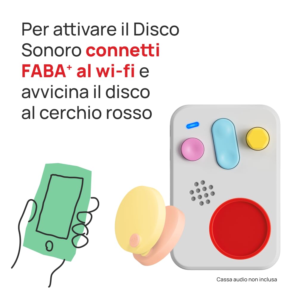 FABA Dischi Sonori – Faba•Me Pesca e Banana – crea playlist, Ascoltabili con il Raccontastorie e FABA+, gioco educativo versione italiana