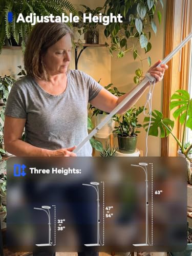 Image of GLOWRIUM Grow Lights for Indoor Plants,Full Spectrum Plant Light with Stand