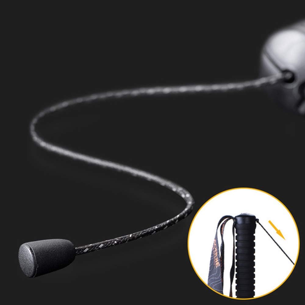 Trekking Hiking Poles - 2pc Pack Collapsible Folding Walking Sticks, Strong Lightweight Aluminum 7075 Carbon Fiber, with Extended EVA Grips, Ultralight for Backpacking Camping (A)