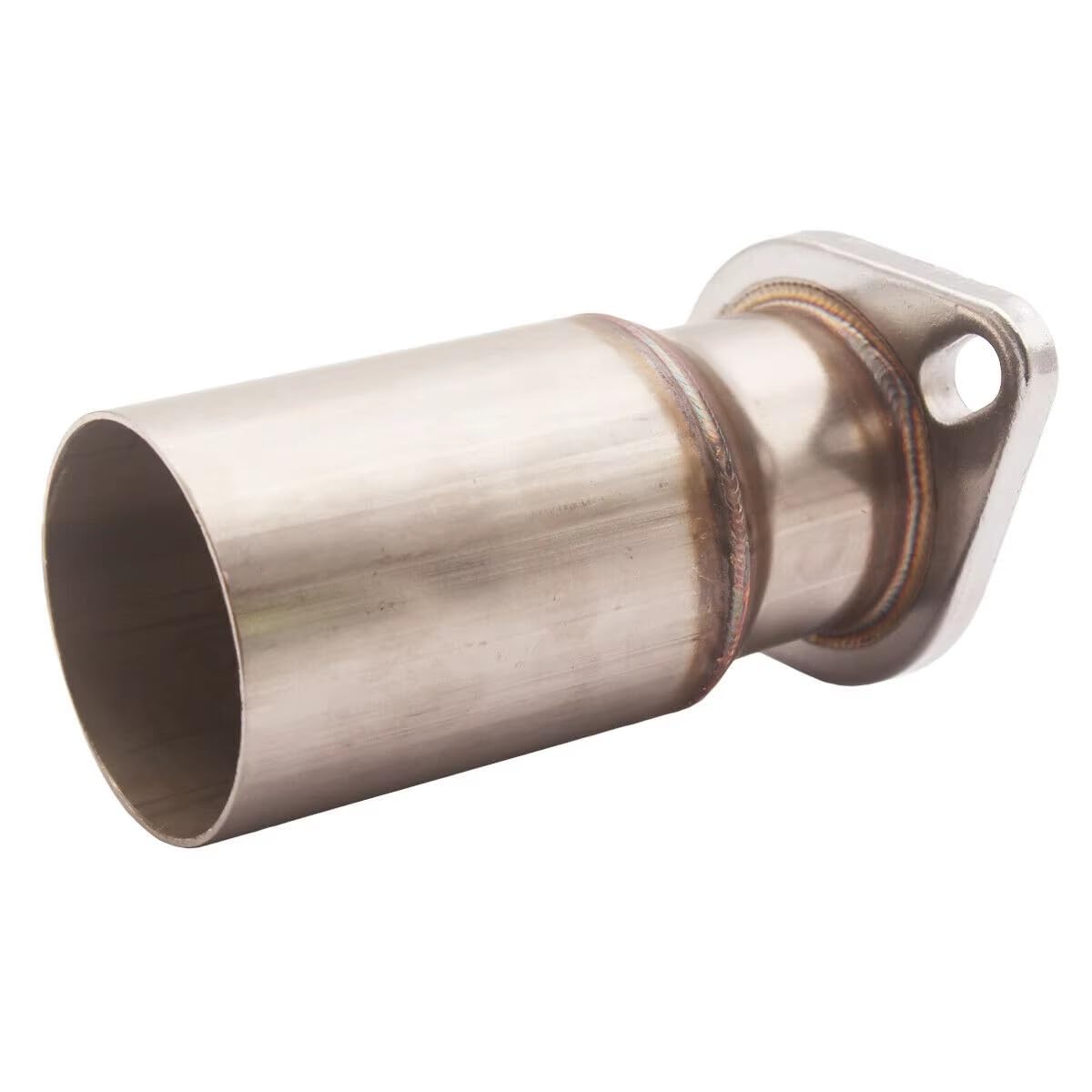 Auto Tubo Scarico Acciaio Tubi In Acciaio Inox Da 3" A Flangia Riduttrice A 2 Bulloni Da 2,5" Con Tappo O2 Scarico Downpipe