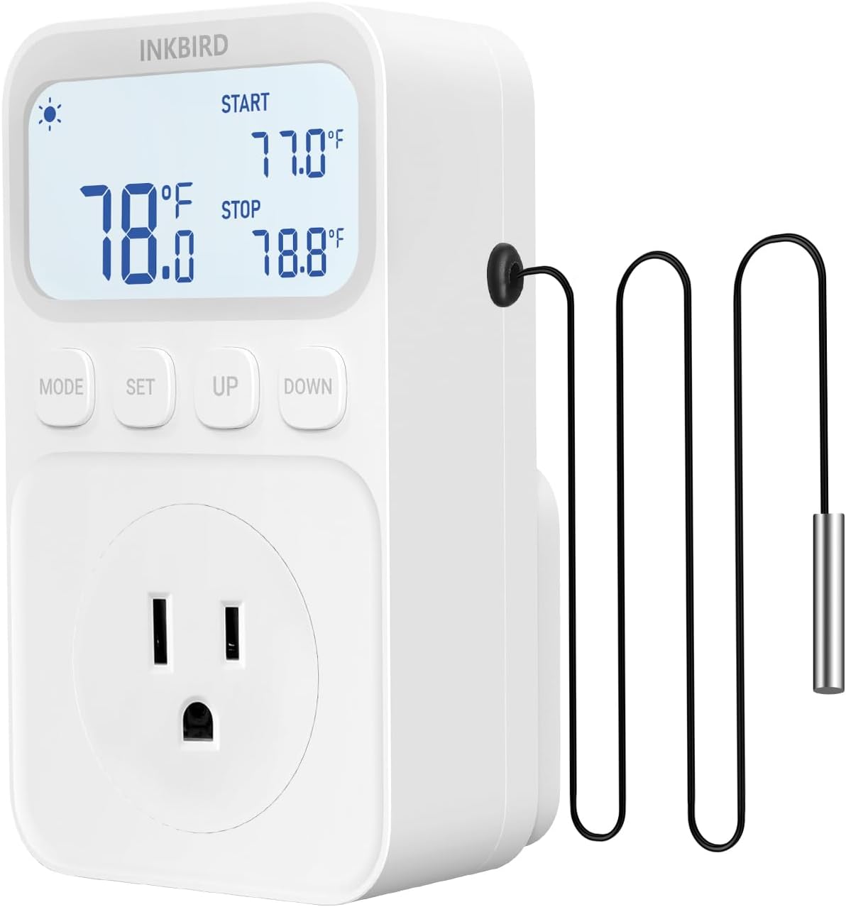 INKBIRD Backlit Screen Digital Thermostat Outlet Plug C216T Heating