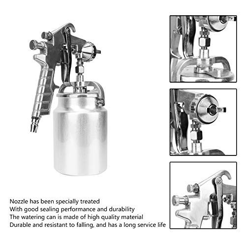 Pssopp 2Pcs PO 2 Pneumatic Paint Spray Gun 2.0mm Nozzle Handheld Paint Sprayer Suction Type Paint Spraying Tool with Cleaning Brush - Image 3