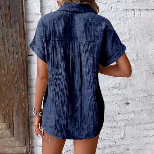 Chemise en lin et coton mélangés de style mousseline légère - 3