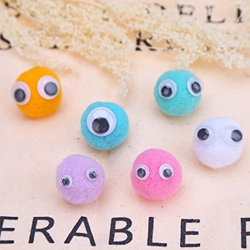 700 Pieces Black Mixed Wiggle Googly Eyes with Self-Adhesive DIY Scrapbooking Crafts Toy Accessories