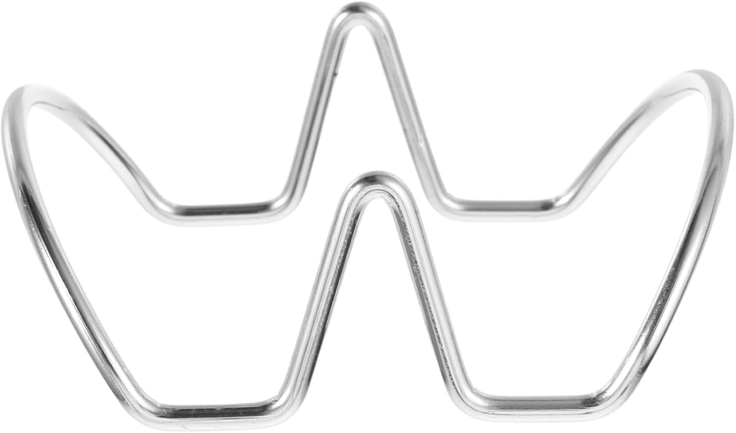 Taco Holder Stainless Steel Taco Holder U Shaped Rack Shell Stand Fryer Tortilla 2 Tortillas Party Snack Display For Baking and Grill