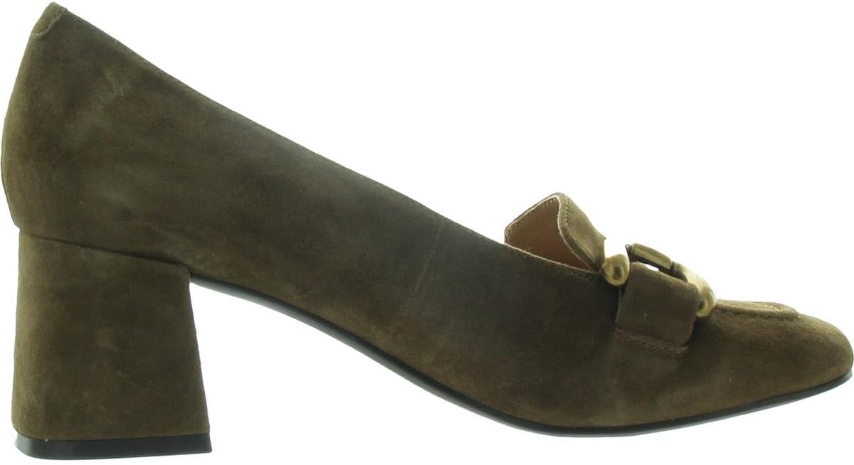 Nine West Womens Veepe Embellished Suede Loafer Heels