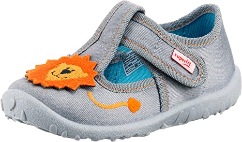 Superfit Spotty, Baby-Kids House Slippers, grey, 18 EU
