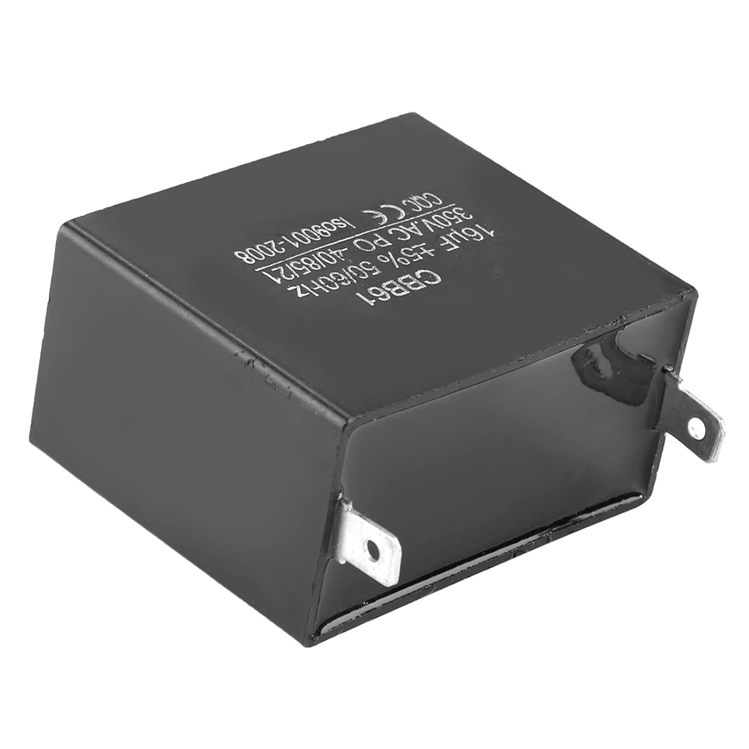 Cbb61 15Uf 5% 300Vac 50 60Hz Motor Capacitor Black Plastic Cbb61 Motor Running Starting Capacitor Generator Cqc 350V Ac 16Uf 50 60Hz