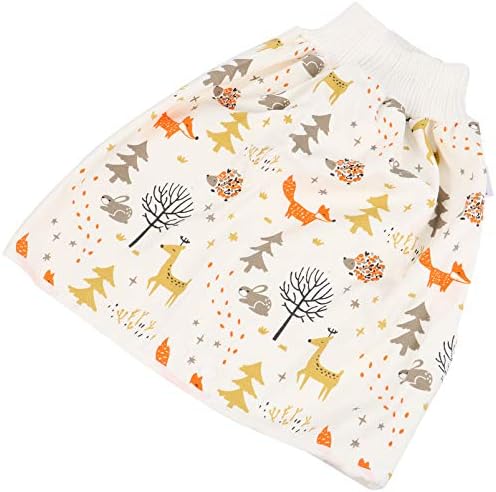 Waterproof Diaper Skirt for Bed Wetting Training Pants Cloth Diaper Skirts Cotton Diaper Shorts for Baby Boy Girl Night Time Potty Training 3pcs