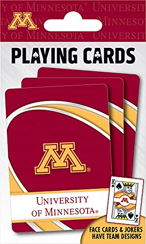 Image of MasterPieces Family Games - NCAA Minnesota Golden Gophers Playing Cards - Officially Licensed Playing Card Deck for Adults, Kids, and Family