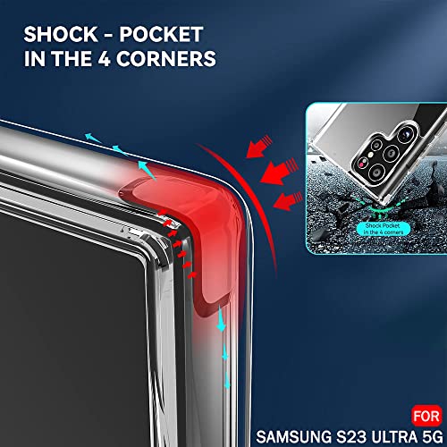 TheGiftKart Ultra-Hybrid Shockproof Back Cover Case for Samsung Galaxy S23 Ultra 5G | Camera Protection Bump | Hard Back Cover for Samsung S23 Ultra (PC & TPU, Crystal Clear Back, Transparent Sides) 9 51yEnaVkVSL