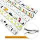 Spielzeug Gurt Halter, 6 Stück Haltegurte Spielzeugkette Verstellbar Schnullerkette Stoff Anti Drop Strap Baby Sspielzeug Gurthalter für Kinderwagen, Hochstühle, Babyflaschen