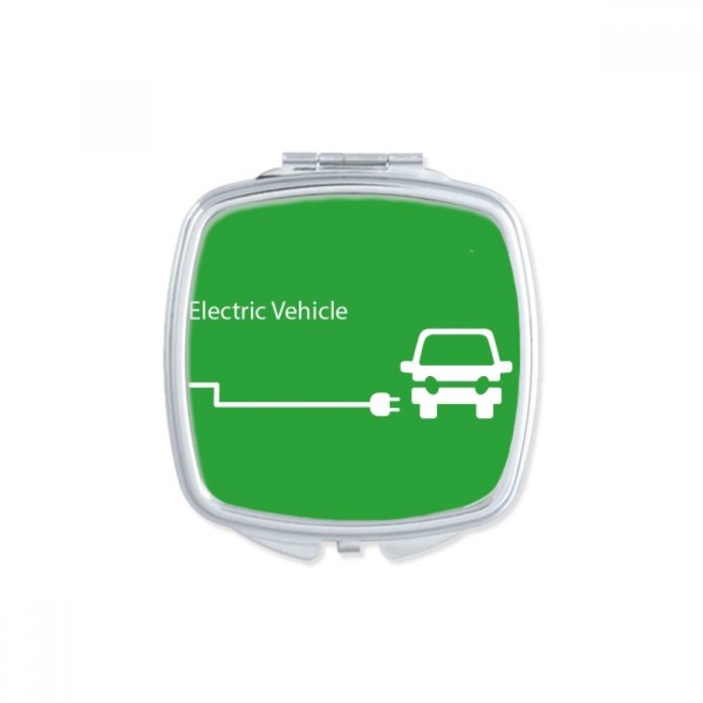 Miroir de poche carré multicolore imprimé protection de l'environnement