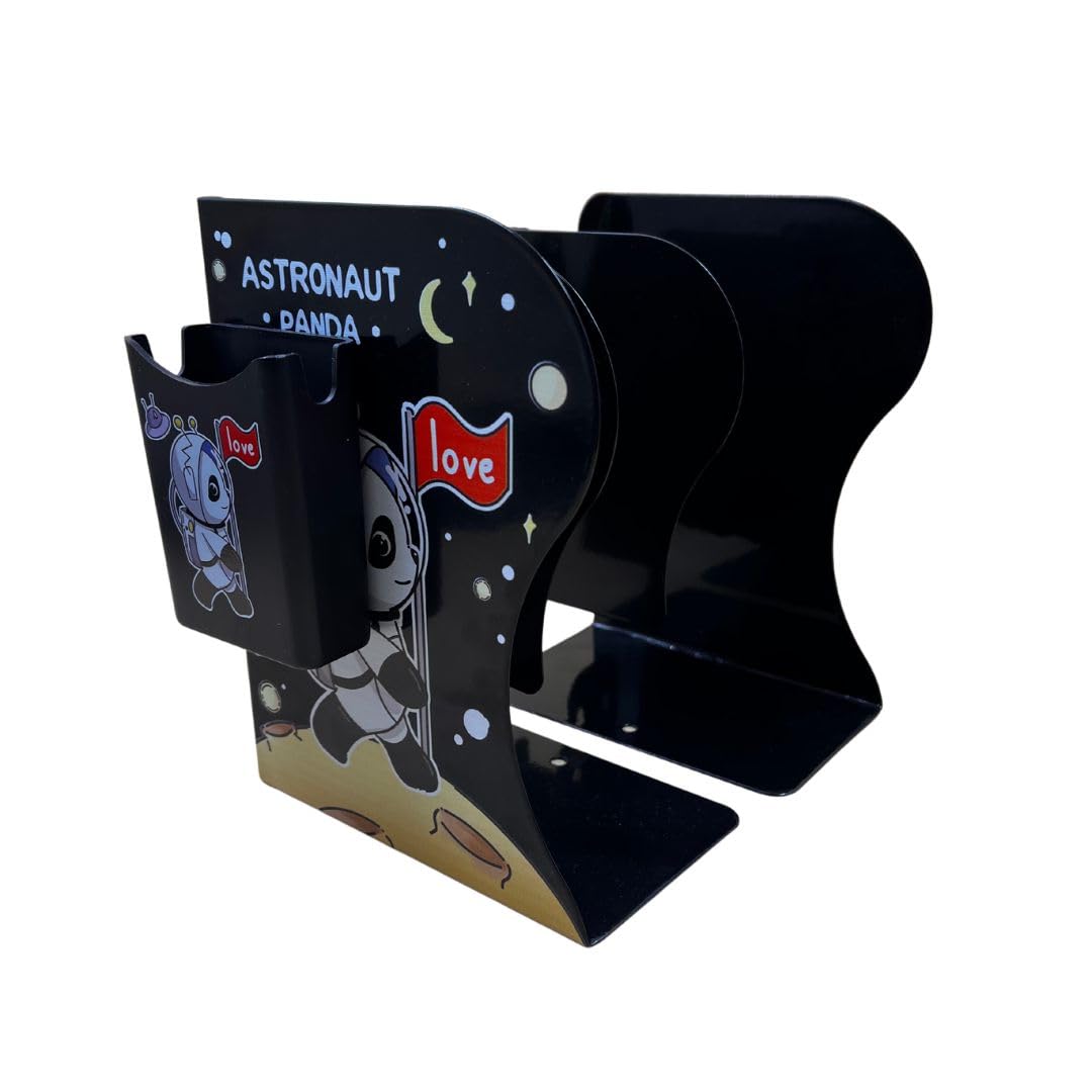 R H LIFESTYLE Metal Book Shelf Creative Expandable Book Holder for